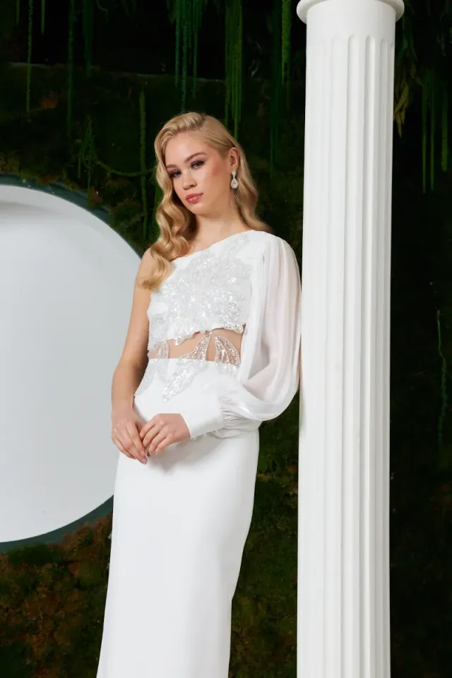 Loren Dress Beyaz 44