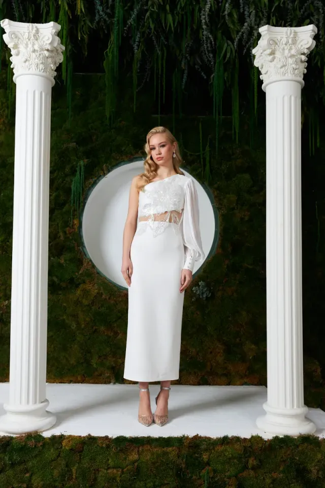 Loren Dress Beyaz 44