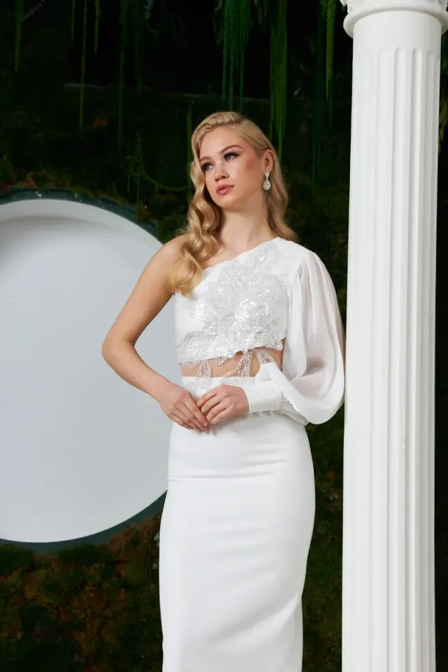 Loren Dress Beyaz 44