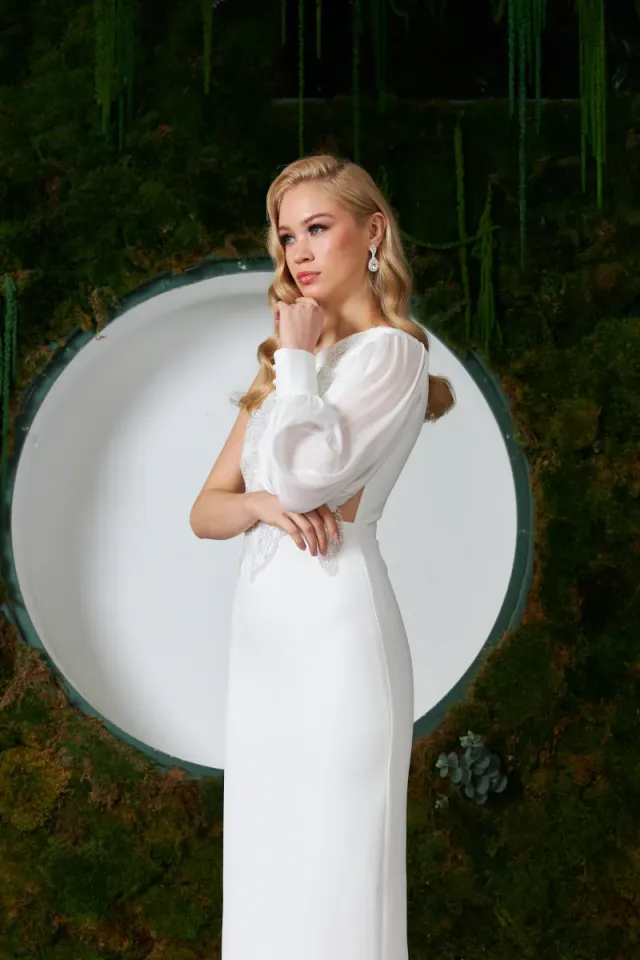 Loren Dress Beyaz 44