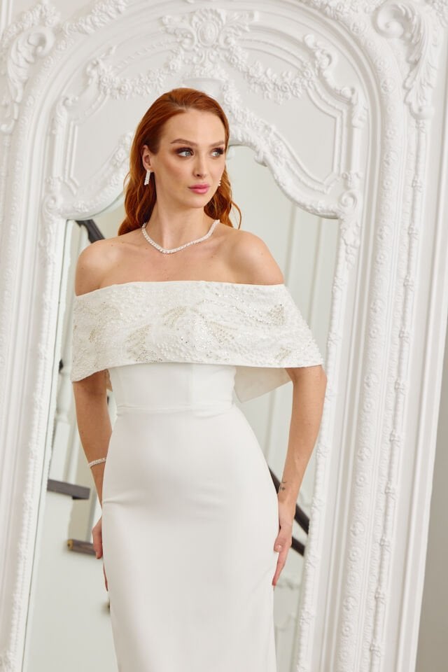 Elena Dress Beyaz