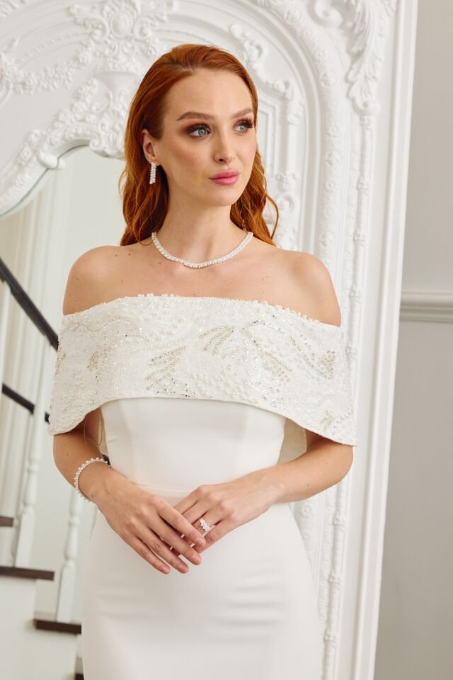Elena Dress Beyaz