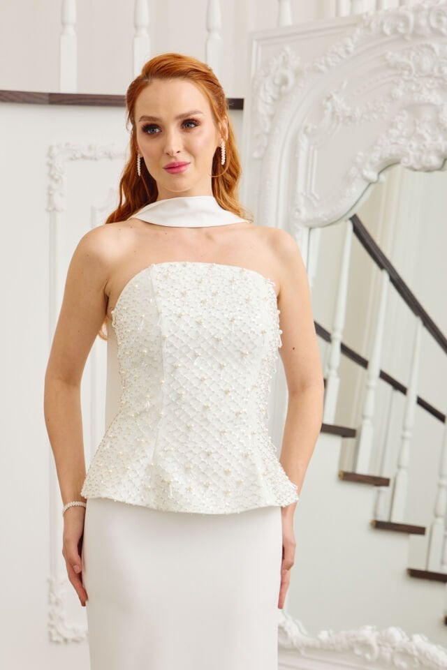Luıza Dress Beyaz