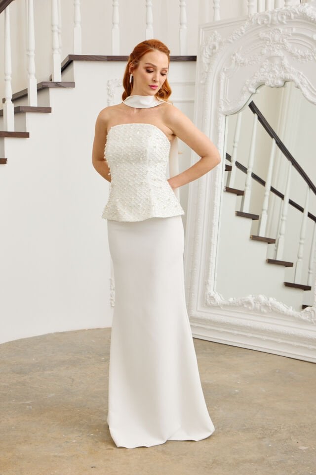 Luıza Dress Beyaz