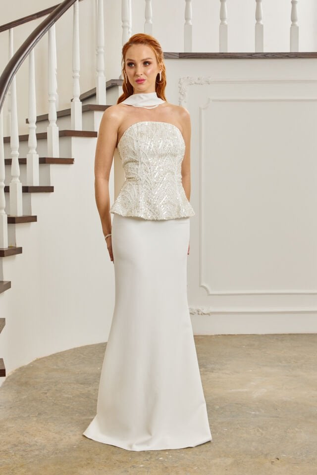 Amara Dress Beyaz
