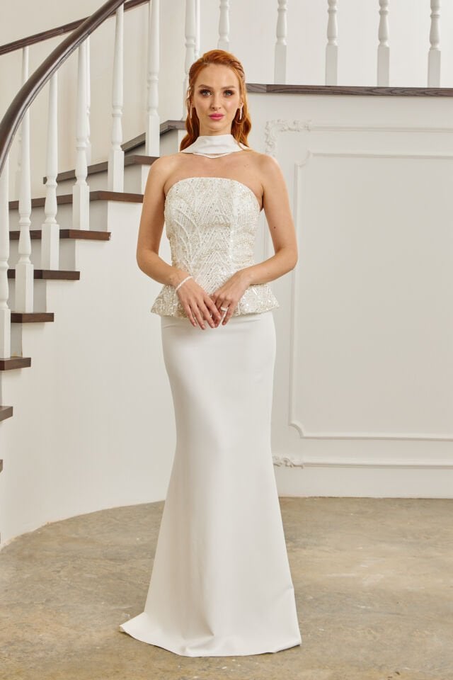 Amara Dress Beyaz