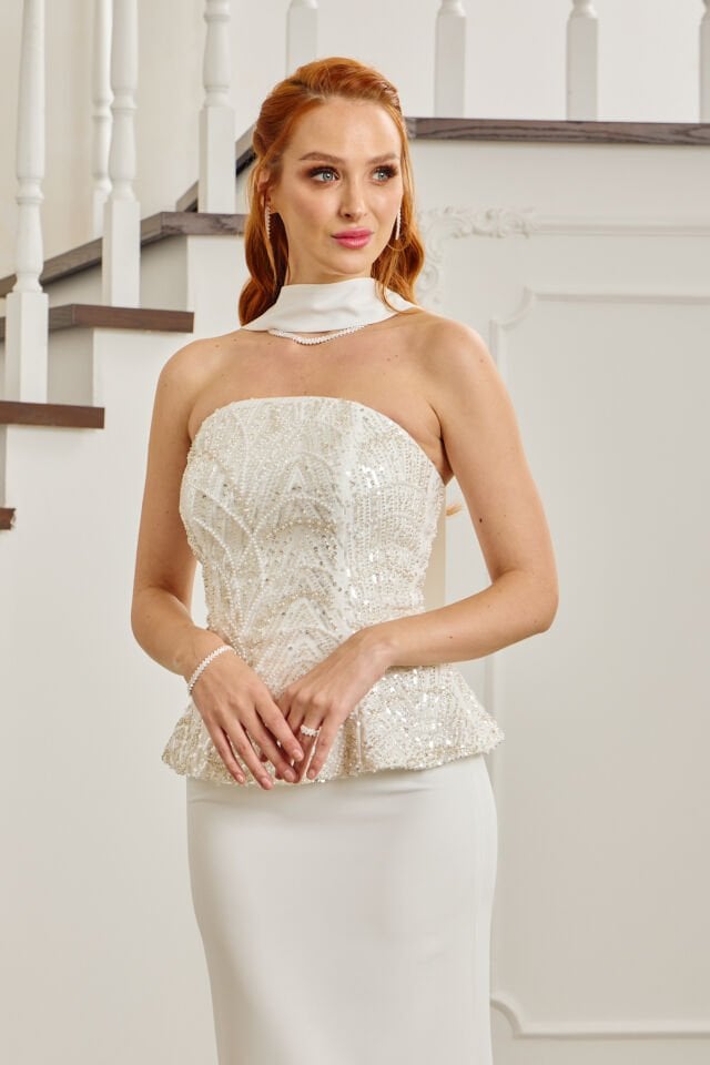 Amara Dress Beyaz