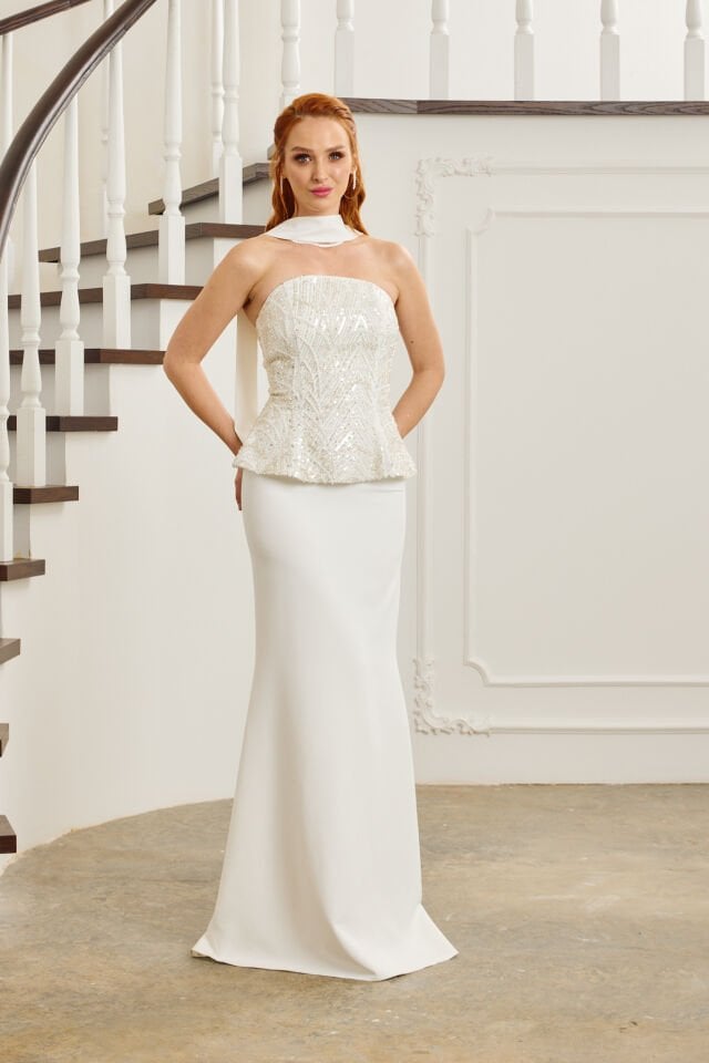 Amara Dress Beyaz