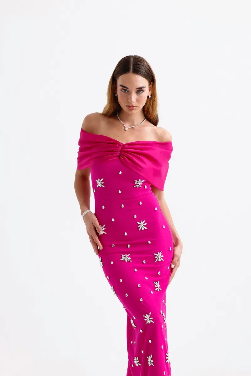 Valeria Dress Fuşya