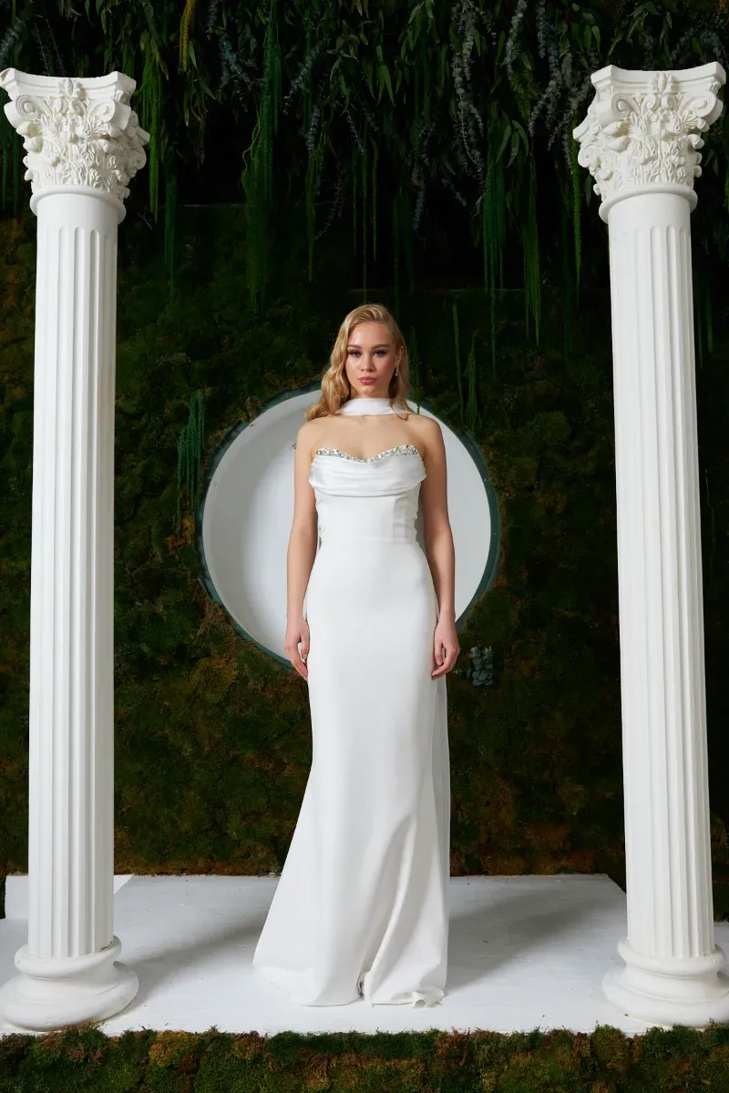 Alessi Dress Beyaz 44