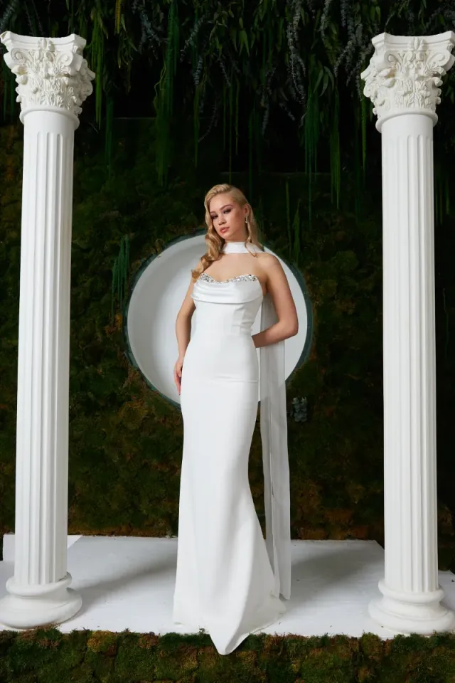 Alessi Dress Beyaz 44