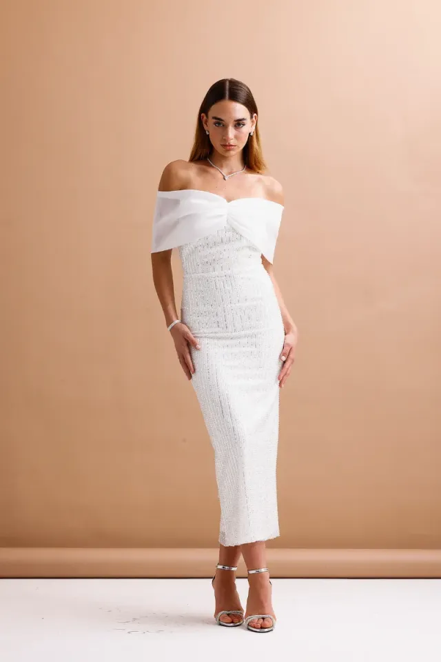 Bella Dress Beyaz