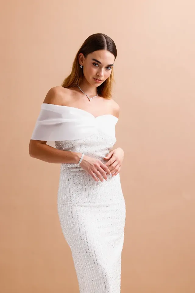 Bella Dress Beyaz