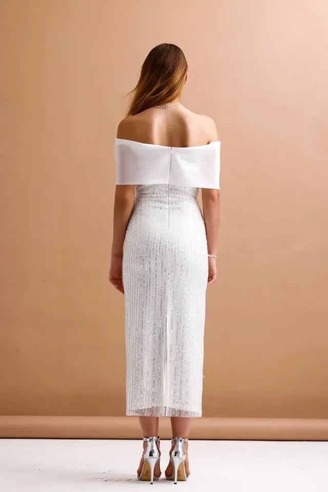 Bella Dress Beyaz