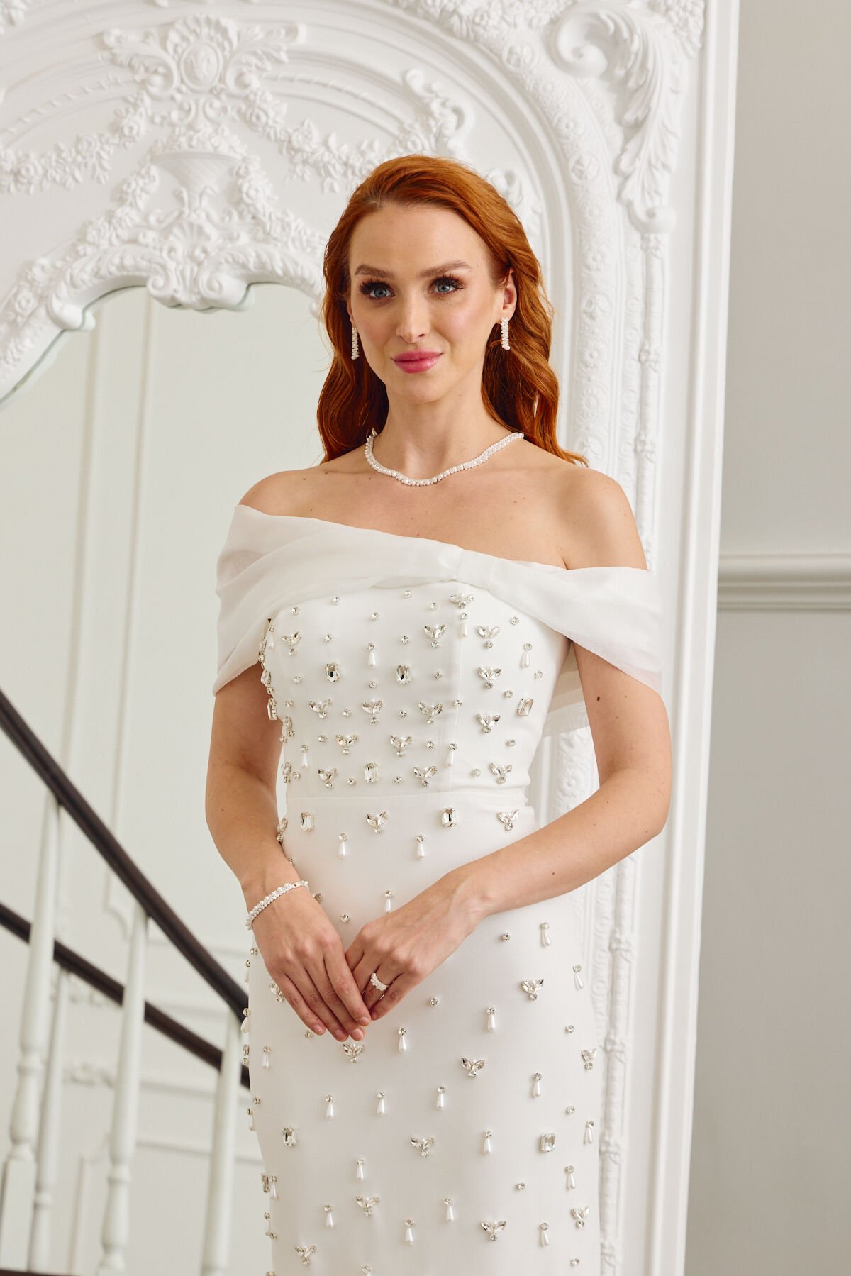 Caroline Dress Beyaz