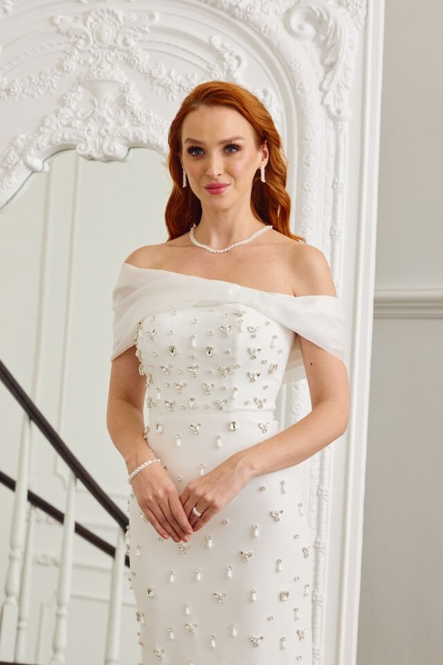 Caroline Dress Beyaz