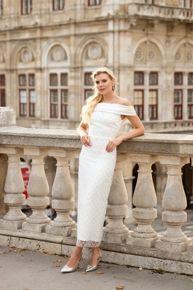 Dore Dress Beyaz