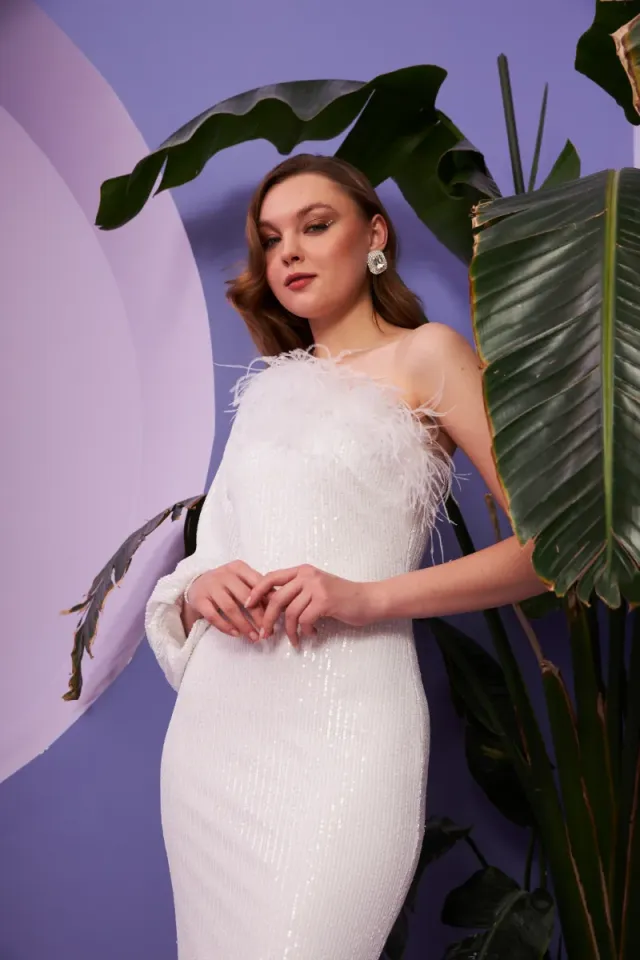 Elza Dress Beyaz