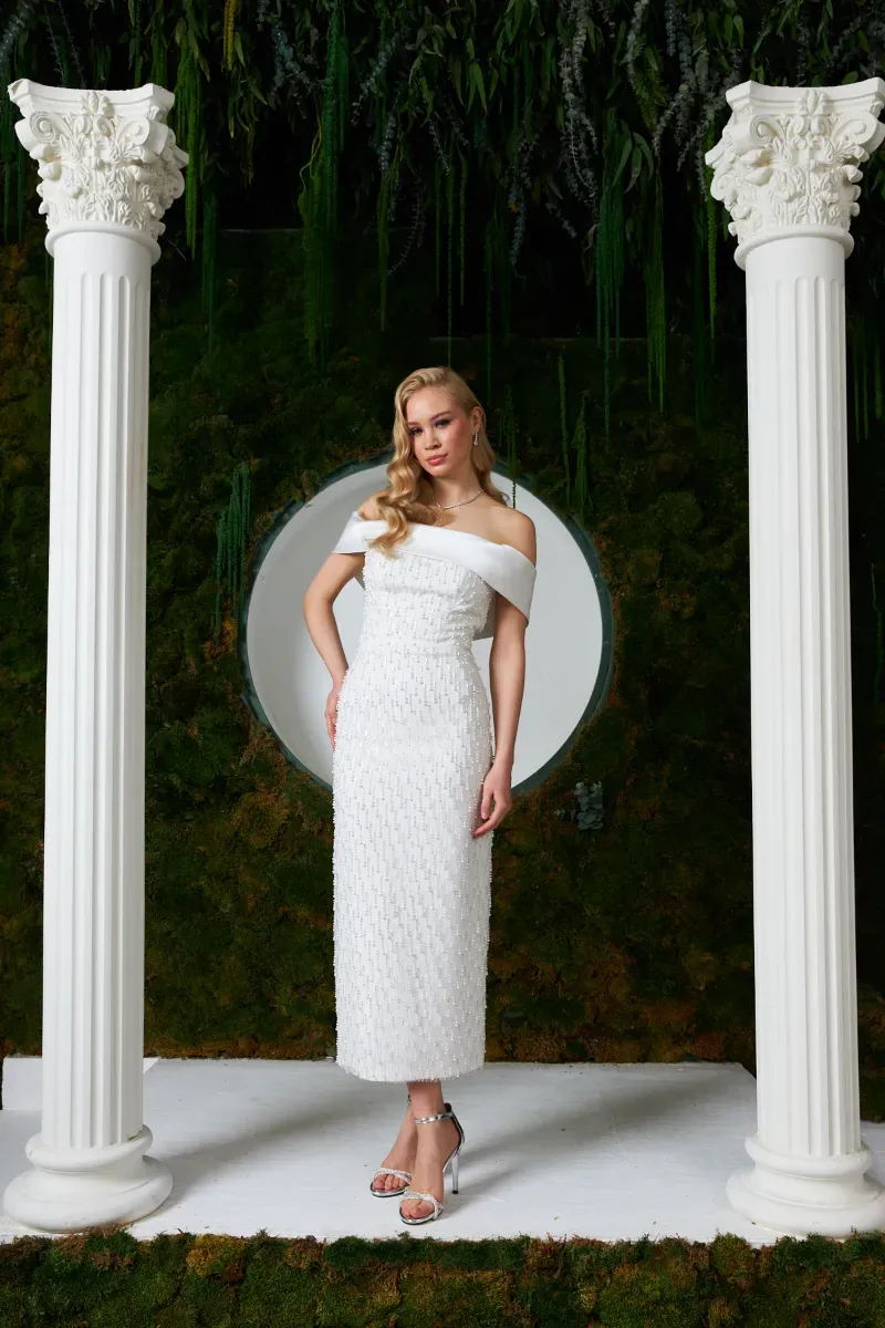 Liza Dress Beyaz