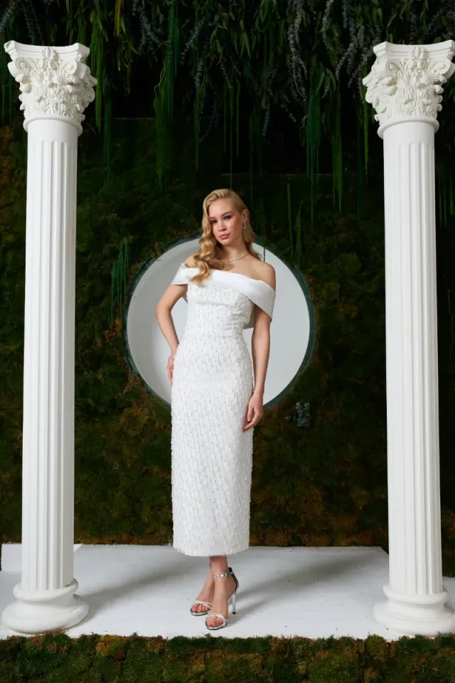 Liza Dress Beyaz