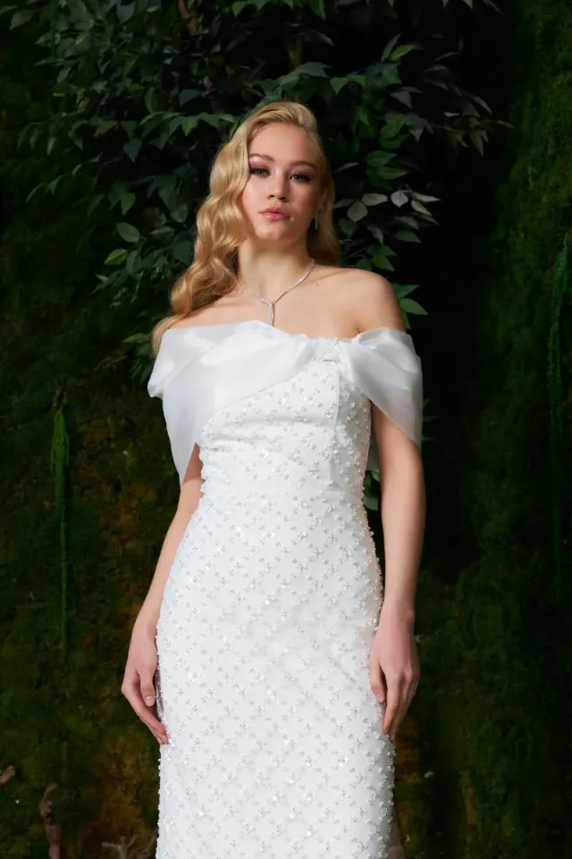 Spoza Dress Beyaz 44