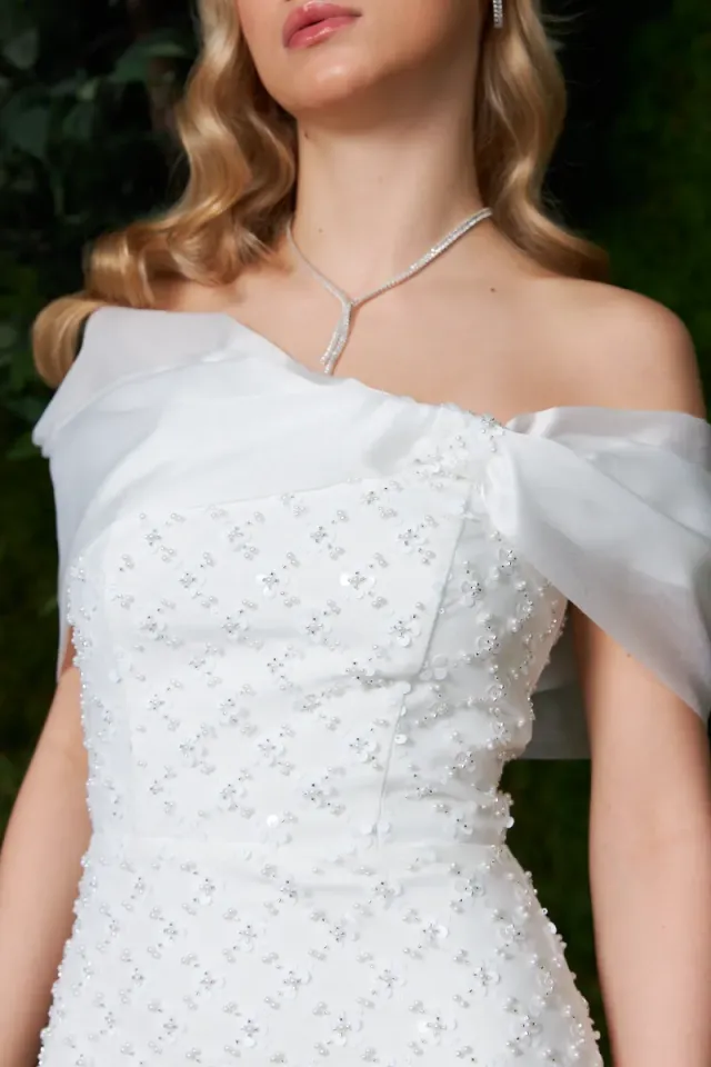 Spoza Dress Beyaz 44