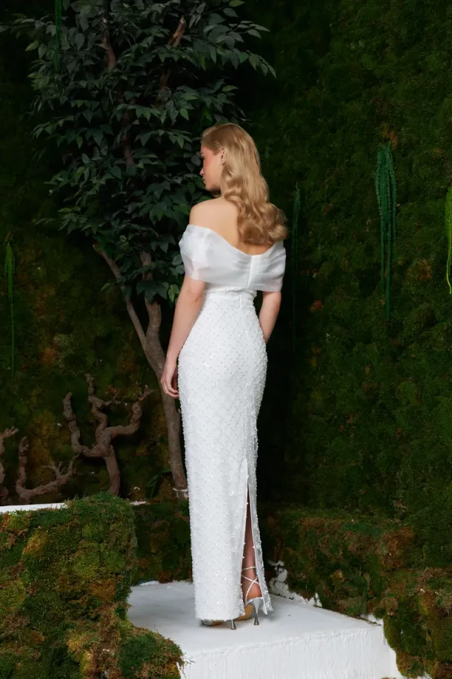 Spoza Dress Beyaz 44