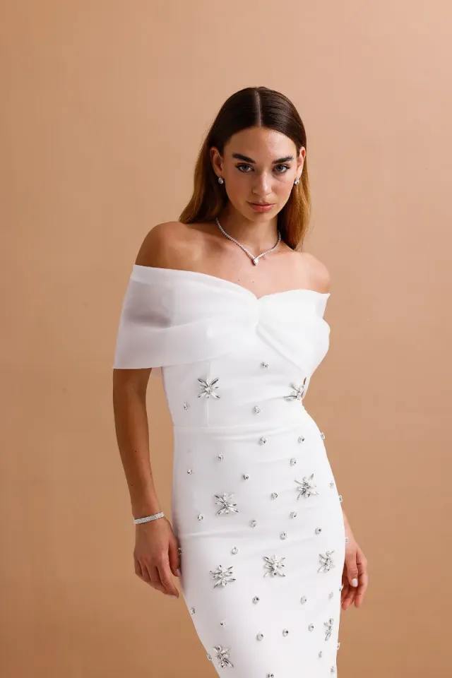 Valeria Dress Beyaz